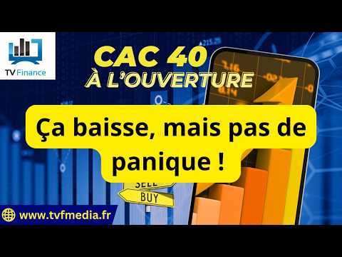 CAC40 : Ça baisse, mais pas de panique ! | Antoine Quesada – Chrono CAC