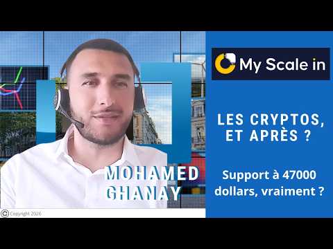 Mohamed Ghanay : Support à 47000 dollars, vraiment ? | Les cryptos, et après ?
