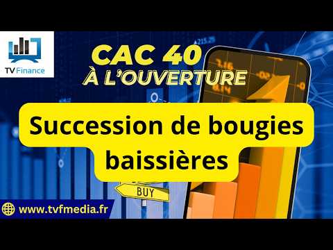 CAC40: Succession de bougies baissières | Antoine Quesada – Chrono CAC