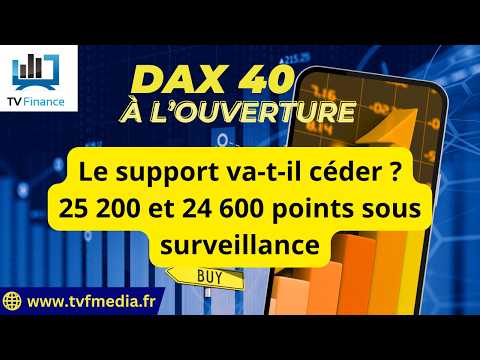 DAX40 :  le support va-t-il céder ? 25 200 et 24 600 points sous surveillance | Erick Sebban